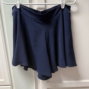 Adrienne Blue Skorts with Flowy Design